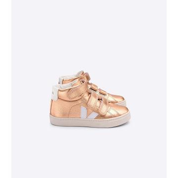 Veja ESPLAR MID CHROMEFREE Kids' High Tops Gold | NZ 697KOR